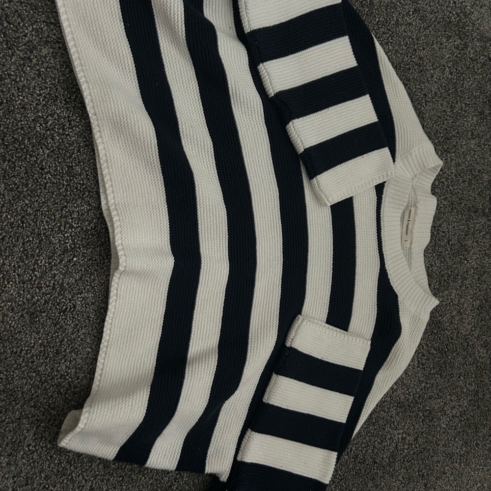 Striped Black and White Sweater
